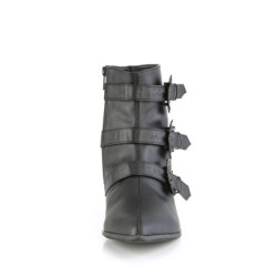 Demonia WARLOCK-50-B Black Vegan Winklepicker Men Boots