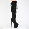 Pleaser JUBILANT-3012FS Suede Laced Over The Knee Boots