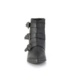 Demonia WARLOCK-50-C Black Vegan Winklepicker Men Boots