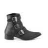 Demonia WARLOCK-50-C Black Vegan Winklepicker Men Boots