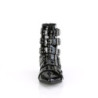 Demonia WARLOCK-70 Black Patent Winklepicker Men Boots