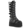 Demonia DAMNED-318 Black Vegan Platform Women Boots