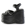 Demonia WAVE-09 Black Vegan Leather Sale Women