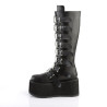 Demonia DAMNED-318 Black Vegan Platform Women Boots