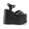 Demonia WAVE-09 Black Vegan Leather Sale Women