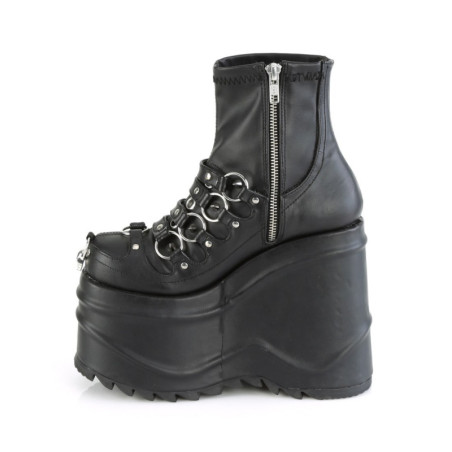 Pleaser FLAMINGO-1020CHRS Silver Strass Chrome Boots