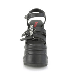 Demonia WAVE-13 Black Vegan Leather Sale Women