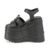 Demonia WAVE-13 Black Vegan Leather Sale Women
