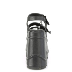 Demonia WAVE-13 Black Vegan Leather Sale Women