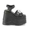 Demonia WAVE-13 Black Vegan Leather Sale Women