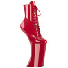 Pleaser FORBIDDEN-1020 Red Patent Women's Ankle Boots