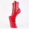 Pleaser FORBIDDEN-1020 Red Patent Women's Ankle Boots