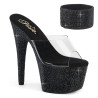 Pleaser BEJEWELED-712RS Ankle Cuff Black Strass Heels