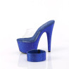 Pleaser BEJEWELED-712RS Ankle Cuff Blue Strass Heels