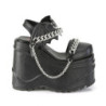 Demonia WAVE-20 Black Vegan Leather Sale Women