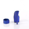 Pleaser BEJEWELED-712RS Ankle Cuff Blue Strass Heels