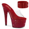 Pleaser BEJEWELED-712RS Ankle Cuff Red Strass Heels