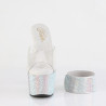 Pleaser BEJEWELED-712RS Ankle Cuff Silver Strass Heels