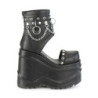 Demonia WAVE-22 Black Vegan Leather Sale Women