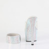 Pleaser BEJEWELED-712RS Ankle Cuff Silver Strass Heels