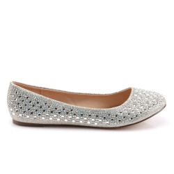 Fabulicious TREAT-06 Nude Glitter Mesh Fabric Sale Women