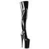 Pleaser BEYOND-4000 Black Platform Crotch High Boots