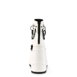 Demonia WAVE-22 White Vegan Leather Sale Women