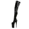 Pleaser BEYOND-4000 Black Platform Crotch High Boots