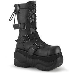 Demonia BOXER-230 Black Vegan Leather Men Boots