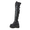 Demonia SHAKER-350 Platform Thigh High Wedge Boots