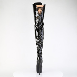 Pleaser JUBILANT-4012 Patent Lace-up Crotch High Boots
