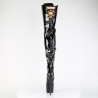 Pleaser JUBILANT-4012 Patent Lace-up Crotch High Boots