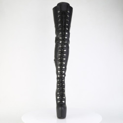 Pleaser JUBILANT-4012 Vegan Lace-up Crotch High Boots
