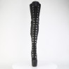 Pleaser JUBILANT-4012 Vegan Lace-up Crotch High Boots