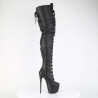 Pleaser JUBILANT-4012 Vegan Lace-up Crotch High Boots