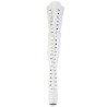 Pleaser JUBILANT-4012 White Lace-up Crotch High Boots