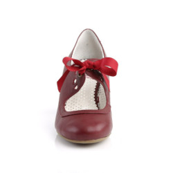 Pin Up Couture WIGGLE-32 Burgundy Vegan Leather Sale