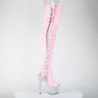 Pleaser BEJEWELED-3052HG-7 Rose Hologram Patent Silver