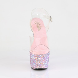 Pleaser BEJEWELED-708MS Rose Strass Platform High Heels