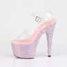 Pleaser BEJEWELED-708MS Rose Strass Platform High Heels