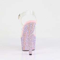 Pleaser BEJEWELED-708MS Rose Strass Platform High Heels