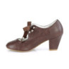 Pin Up Couture WIGGLE-32 Dark Brown Vegan Leather Sale