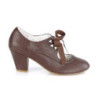 Pin Up Couture WIGGLE-32 Dark Brown Vegan Leather Sale