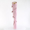 Demonia CAMEL-305 Rose Hologram Chunky Thigh High Boots