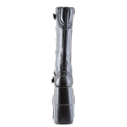 Demonia STACK-308 Black Vegan Cyber Platform Men Boots