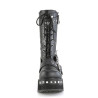 Demonia TRASHVILLE-250 Black Vegan Platform Knee Boots