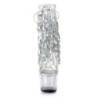 Pleaser ADORE-1017SQF Transparent Silver Hologram Sale