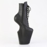 Pleaser WORSHIP-1020 Black Vegan Leather Ankle Boots