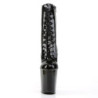 Pleaser XTREME-1020 Black Patent Ankle High Boots Women