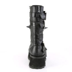Demonia GRAVEDIGGER-250 Black Vegan Platform Men Boots